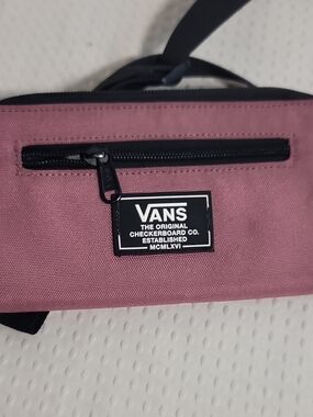 Vans Men's Belt Bag in Dusty Rose Pink with Black Trim